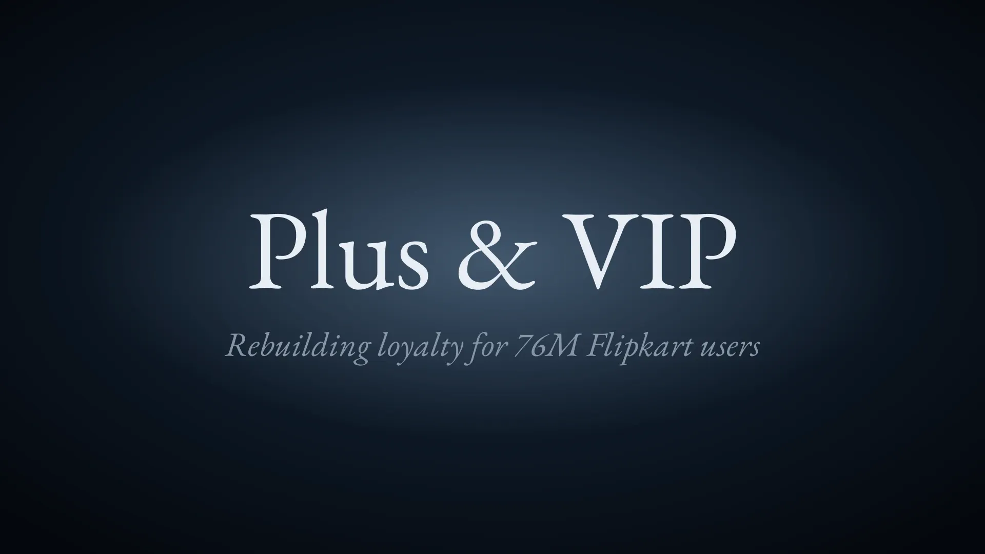 Flipkart Plus and VIP title card